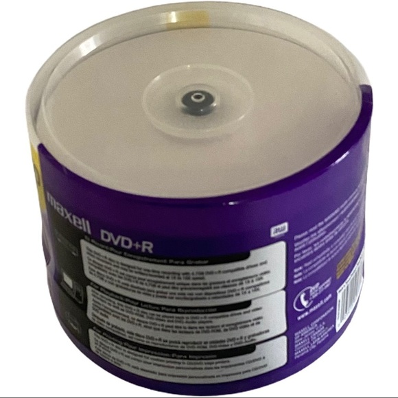 NEW Maxell 50-Pack DVD+R 4.7GB 16x 120 min New Sealed - Picture 4 of 7